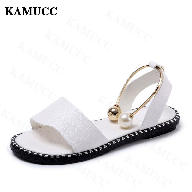 Women New Beaded Pearly Sandals