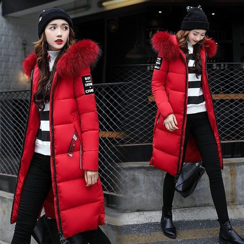 Women Casual Warm Hooded Jacket Coats