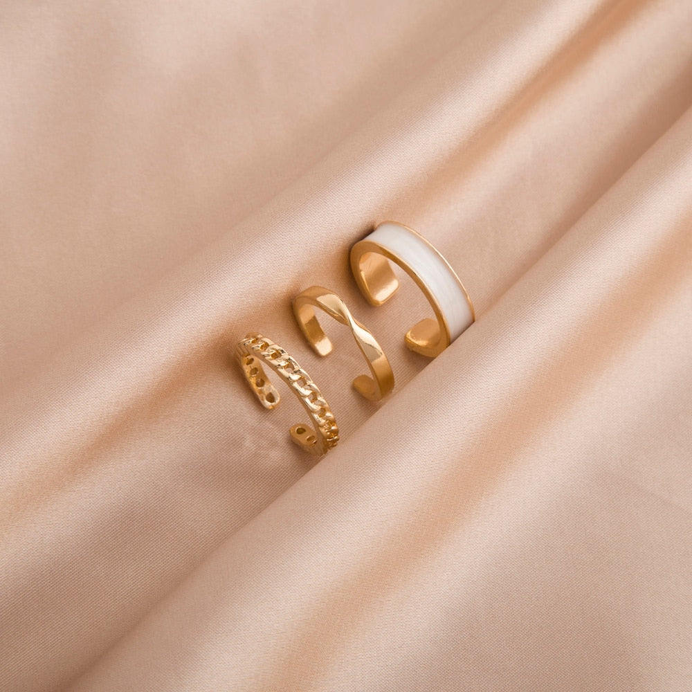 Woman Three Piece Opening Rings