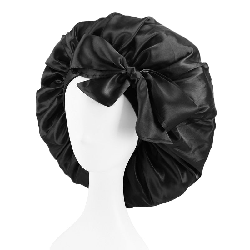 Women Night Sleep Satin Bonnet