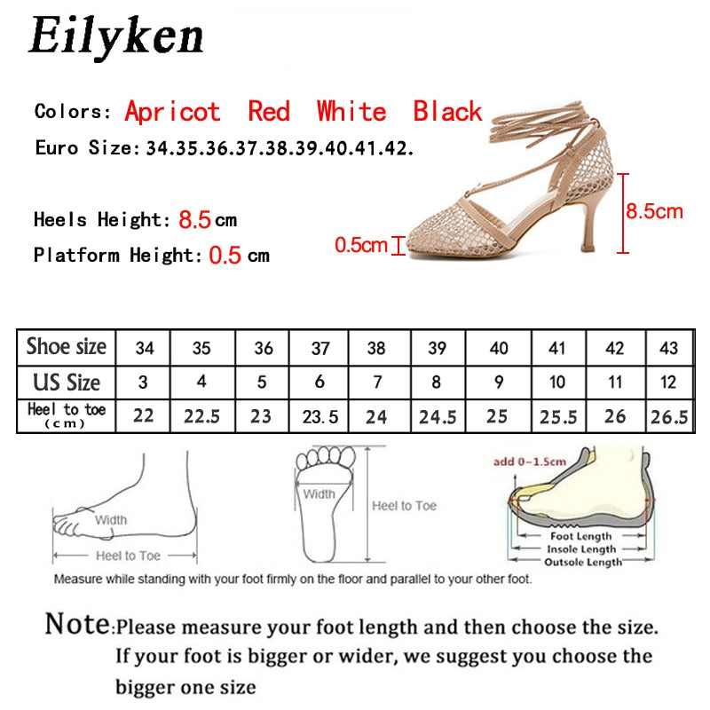 Female Square Lace Up high heel sandals