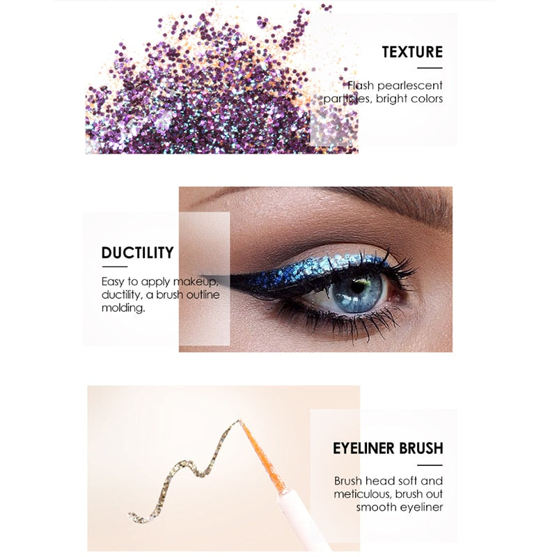 Liquid Glitter Eyeliner Pencils