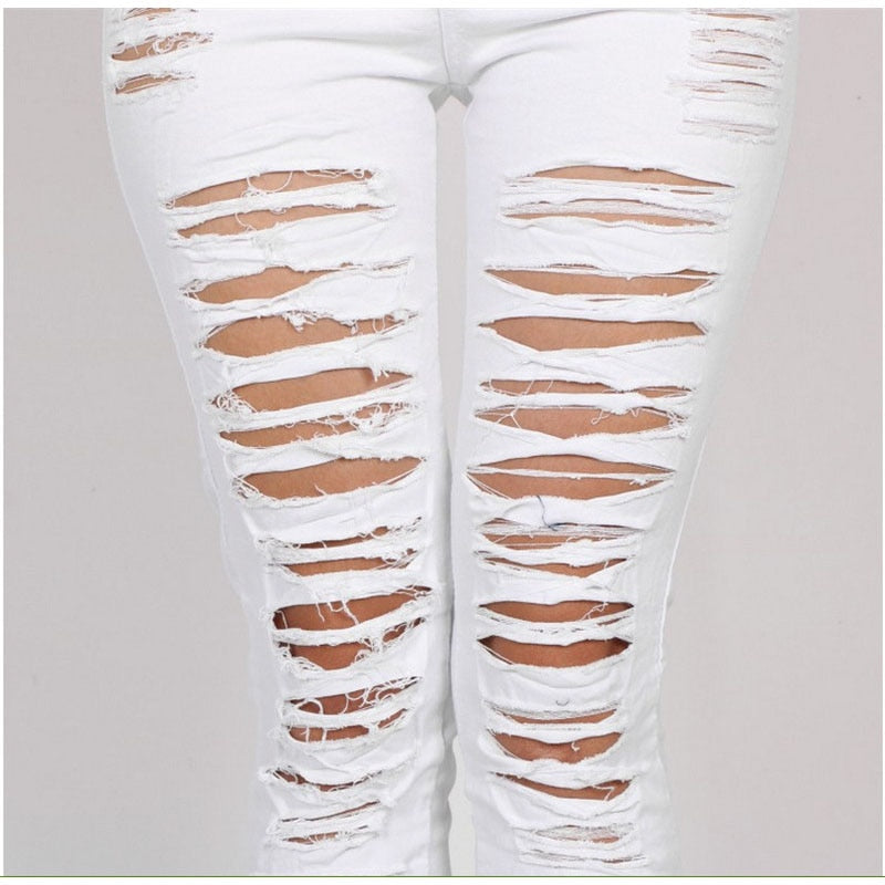 Women New Casual Ripped Jeans