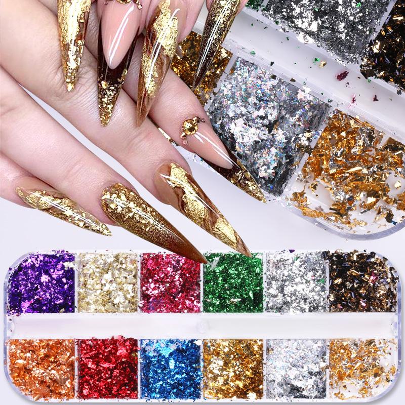 Nail Sequins Mixed Colors 3D Nail Glitter