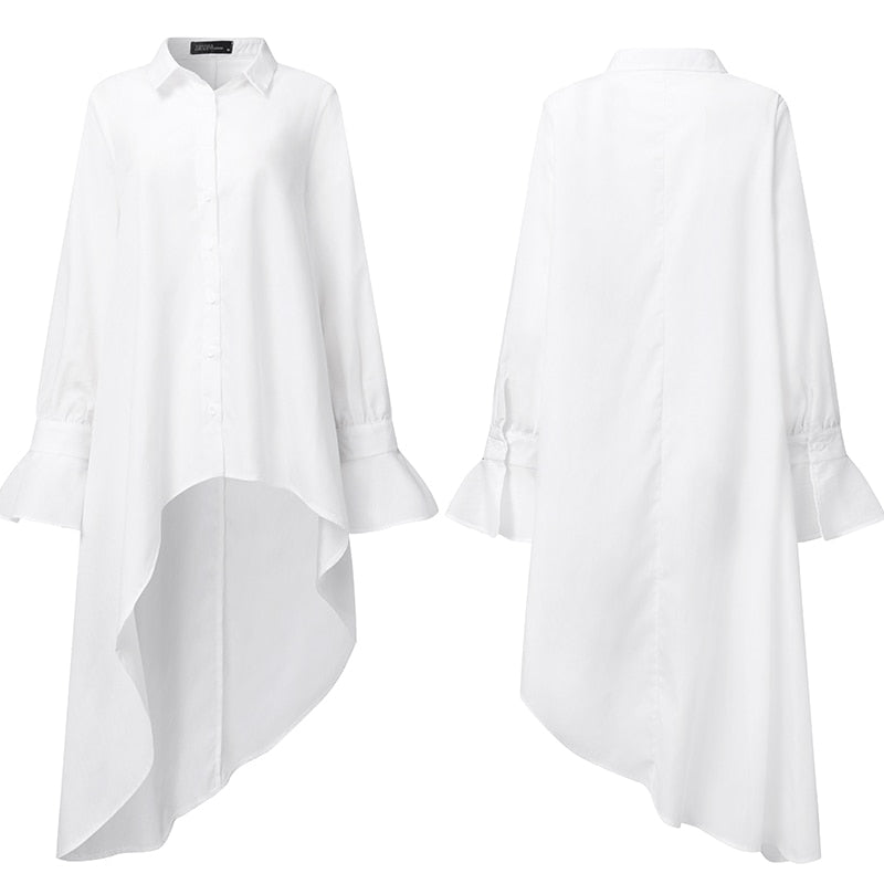 Women Elegant Asymmetrical Blouses