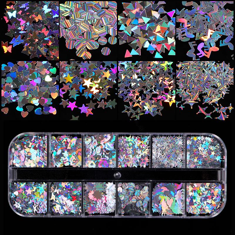 Nail Sequins Mixed Colors 3D Nail Glitter