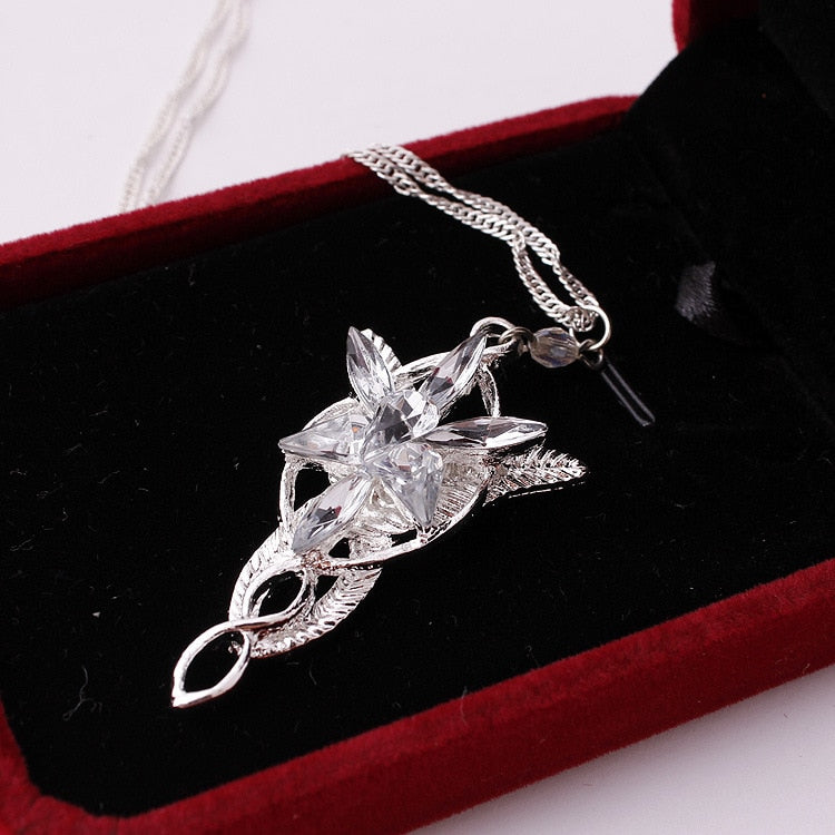 Women Crystal Twilight Star Pendent Torque Gift