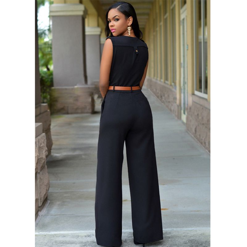 Women loose wide leg jumpsuit