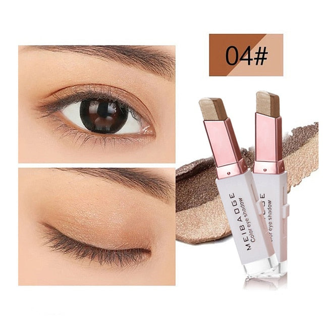 Double Color Glitter Eye Shadow Stick