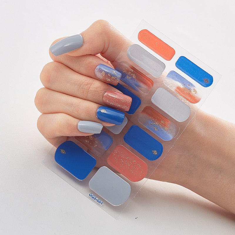 Women Three Sorts 0f Nail Stickers Self Adhesive Nail Sticker And Design