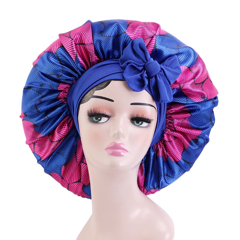 Women Night Sleep Satin Bonnet