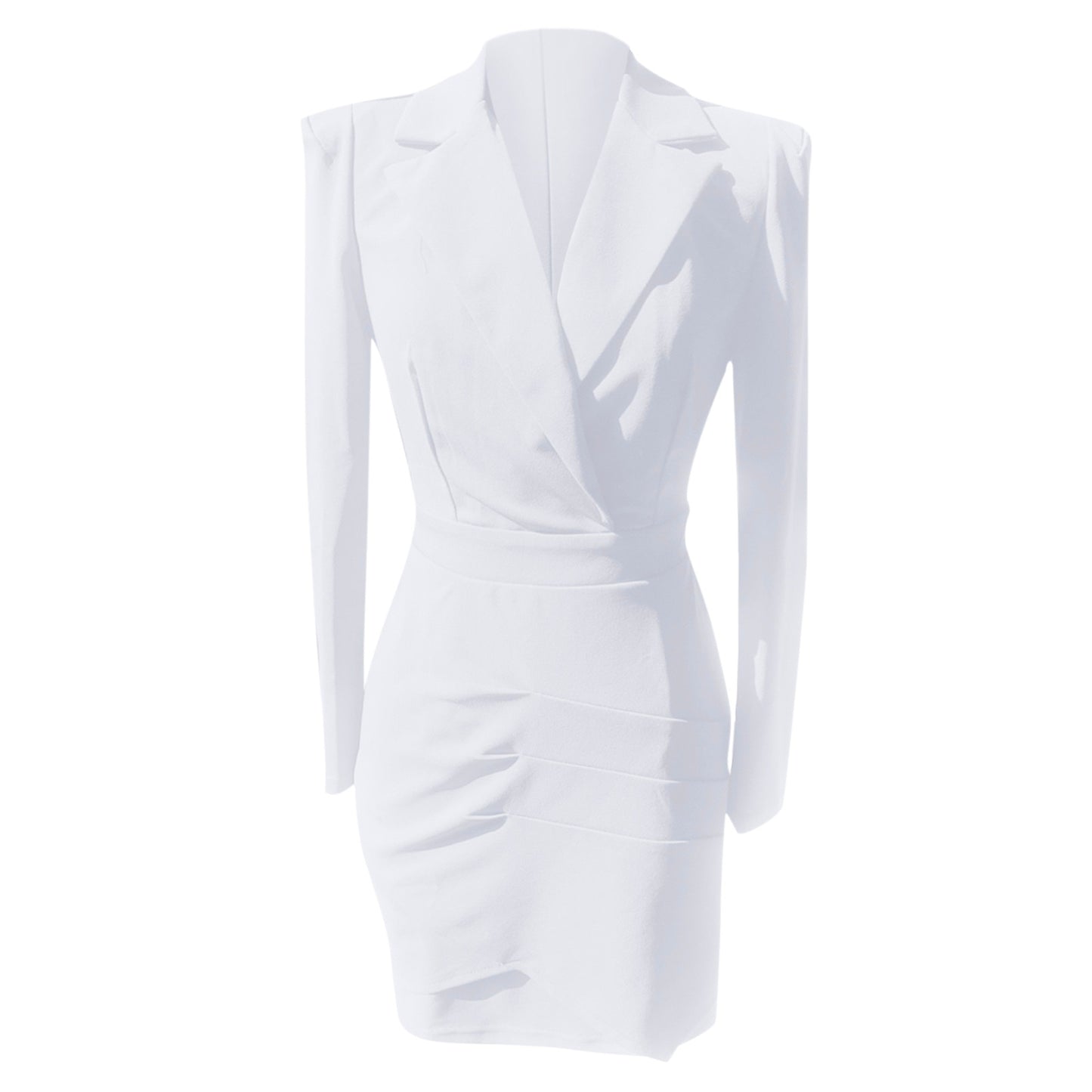 Women Elegant Long Sleeve Blazer Dress Office Workwear