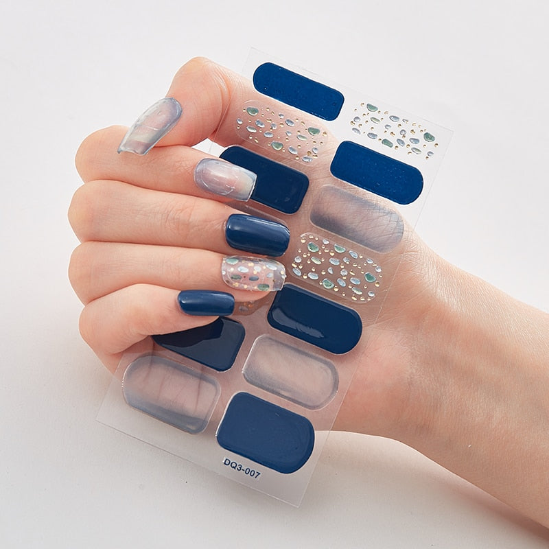 Women Three Sorts 0f Nail Stickers Self Adhesive Nail Sticker And Design