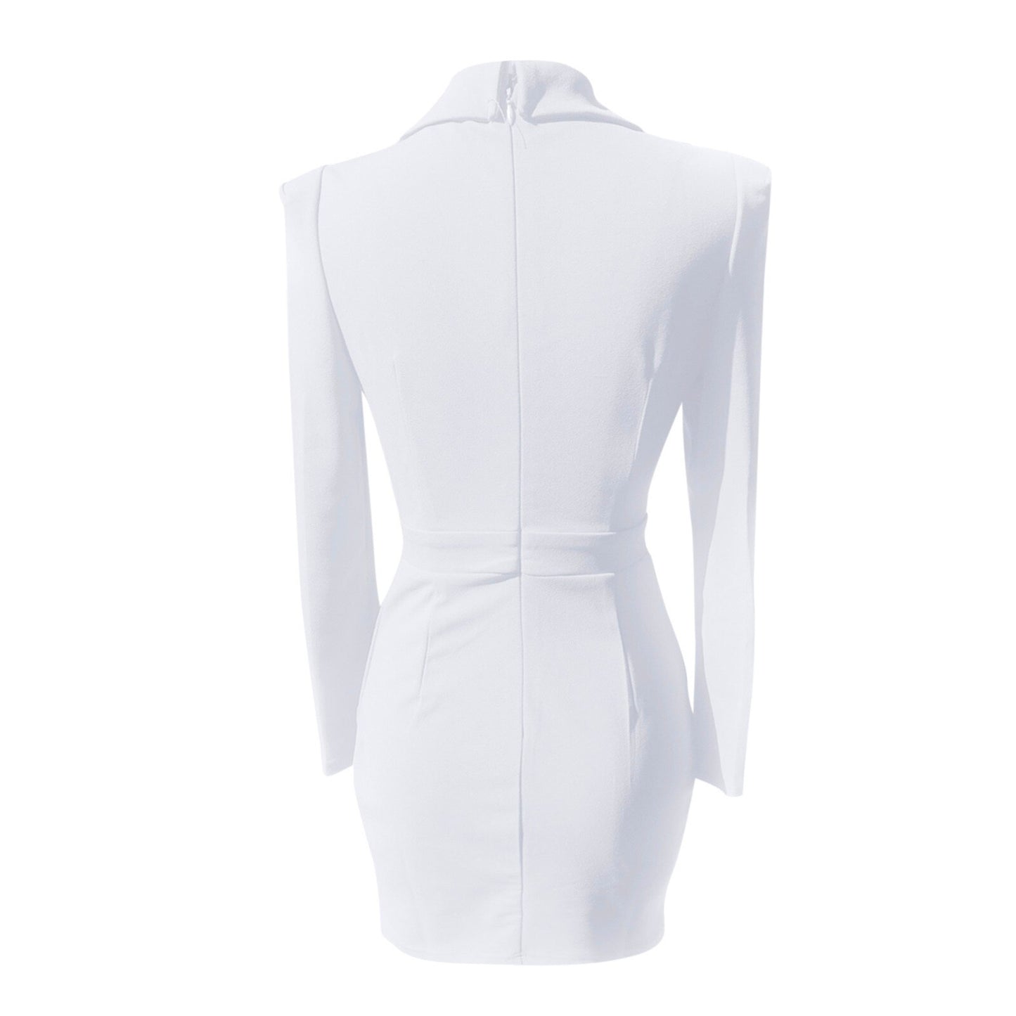 Women Elegant Long Sleeve Blazer Dress Office Workwear