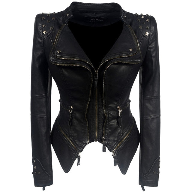 Woman Faux Leather Jackets