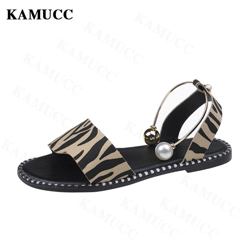 Women New Beaded Pearly Sandals