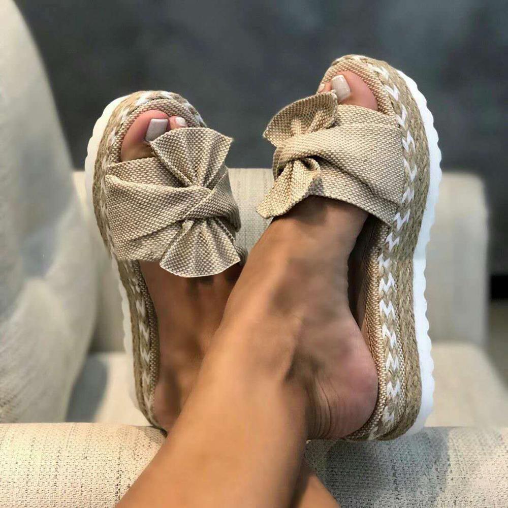 Women Bow Slipper Sandals