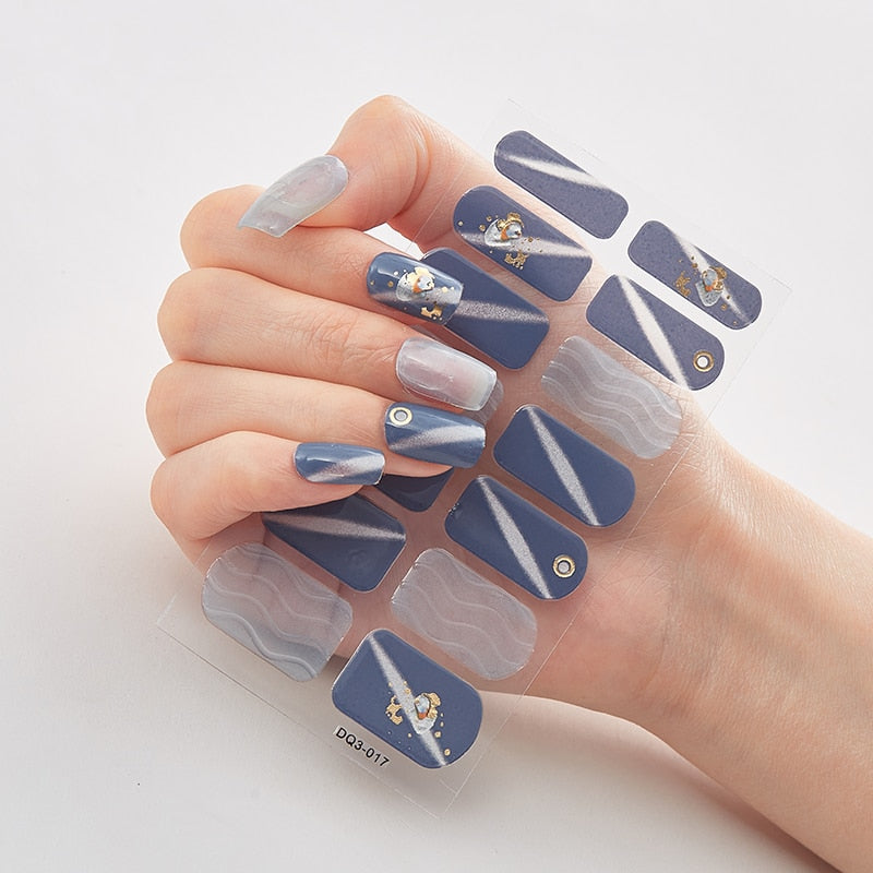 Women Three Sorts 0f Nail Stickers Self Adhesive Nail Sticker And Design