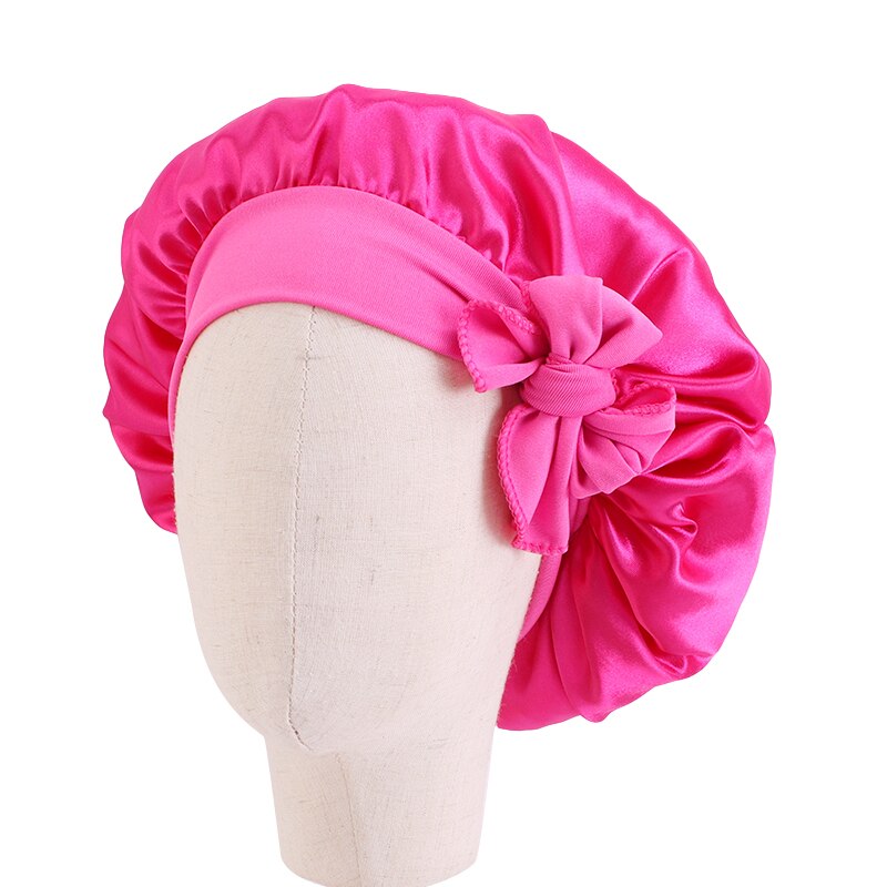 Women Night Sleep Satin Bonnet