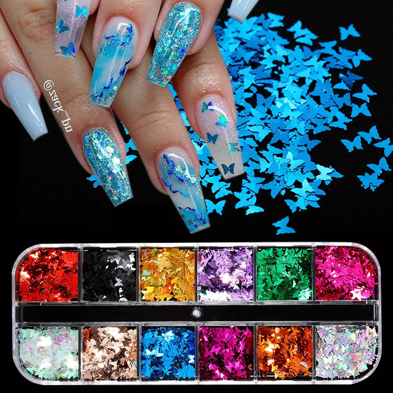 Nail Sequins Mixed Colors 3D Nail Glitter