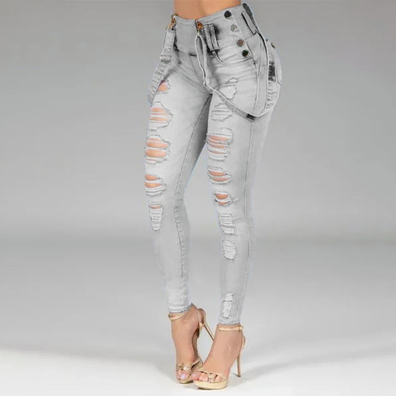 Women High Waisted Skinny Jeans