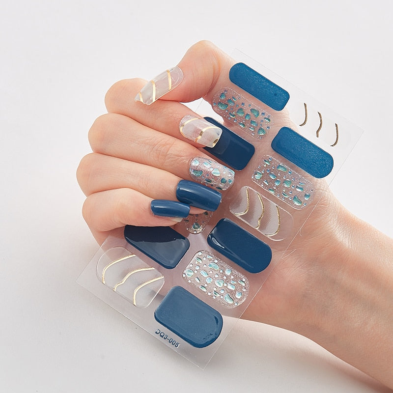 Women Three Sorts 0f Nail Stickers Self Adhesive Nail Sticker And Design