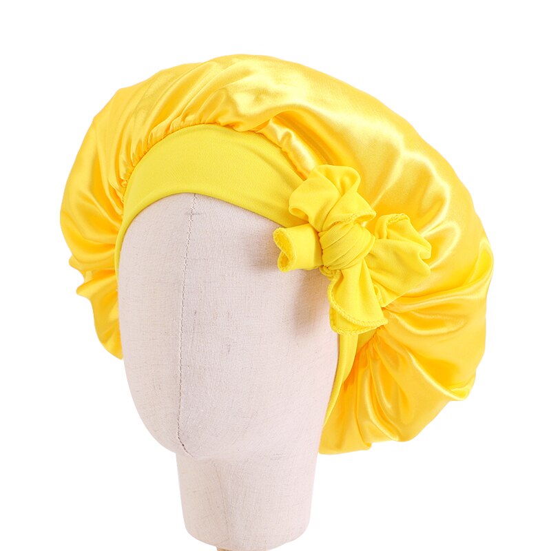 Women Night Sleep Satin Bonnet