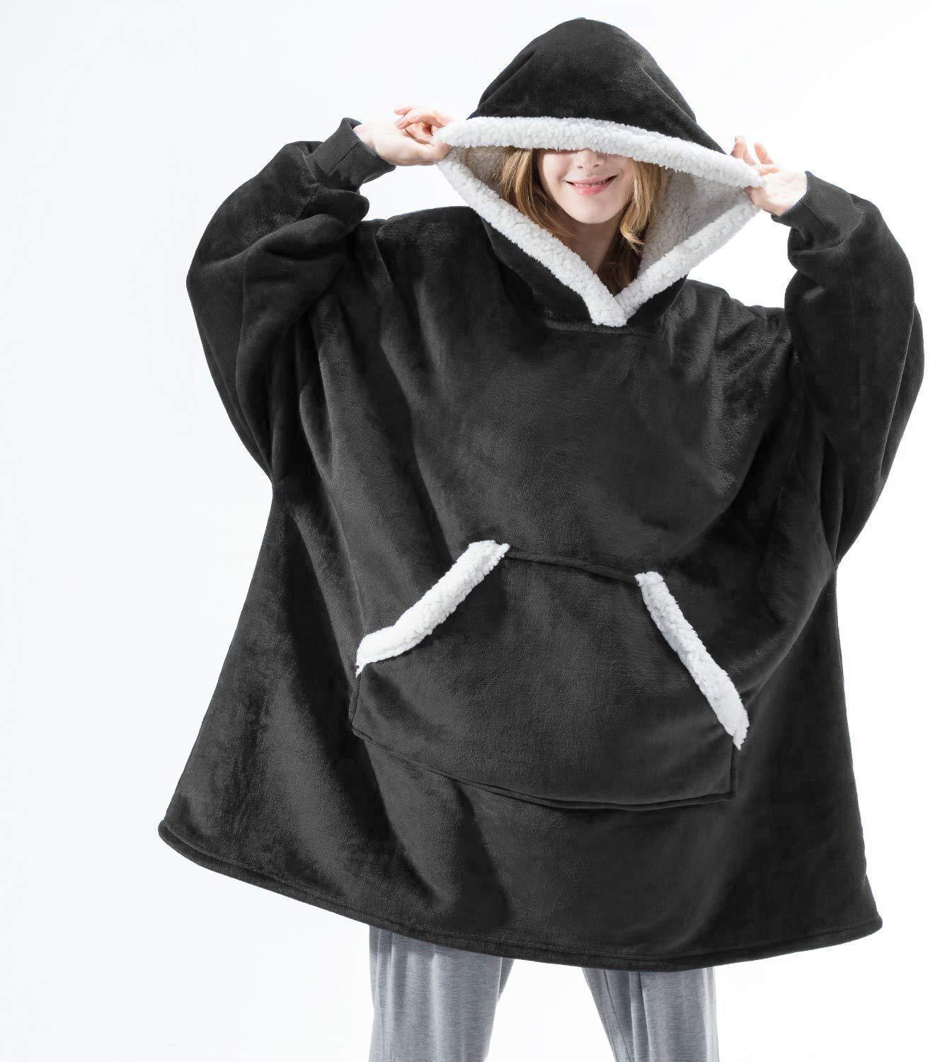 Women Pocket Oversized Hoodie Blanket