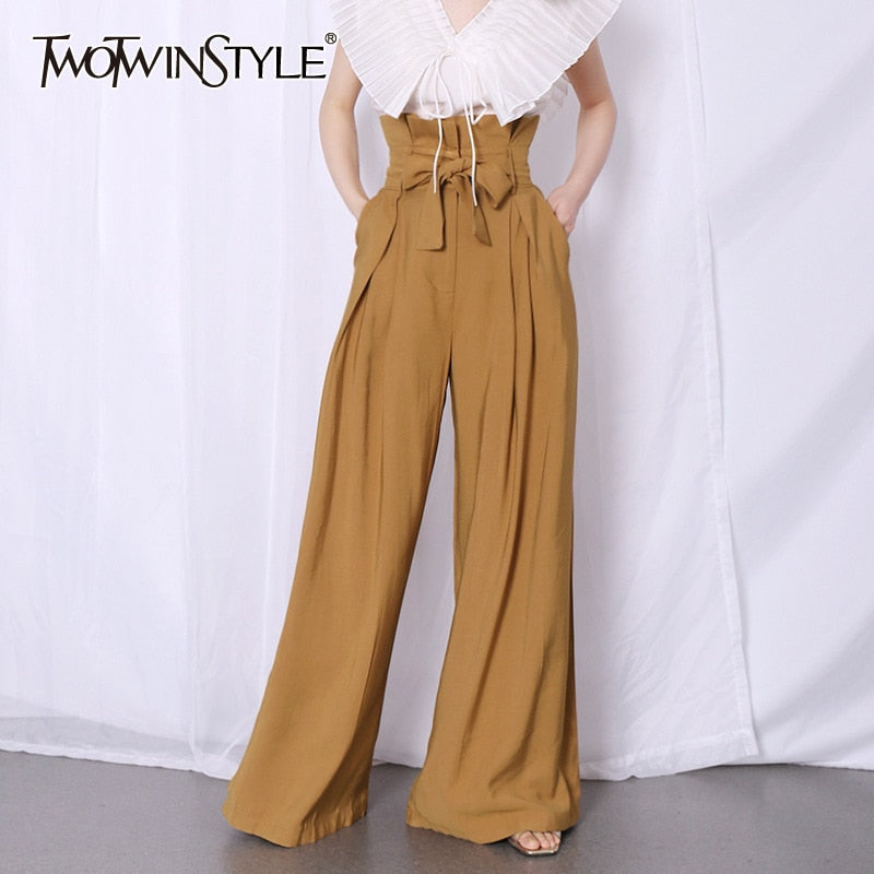 Women Casual High Waist Pants