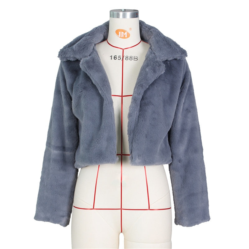 Women Casual Faux Fur Coats