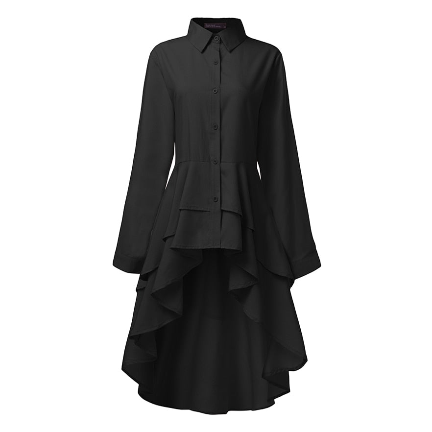 Women Elegant Fashion Ruffles Shirt