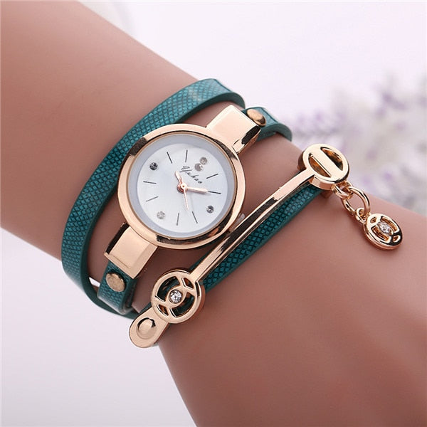 Women Wrap Around Leather Watch