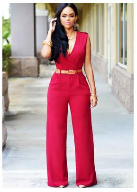 Women loose wide leg jumpsuit