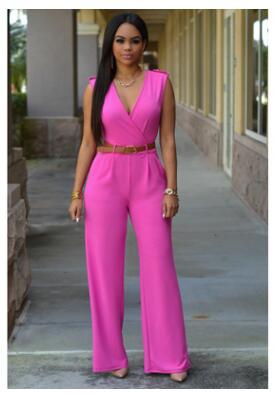 Women loose wide leg jumpsuit