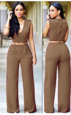 Women loose wide leg jumpsuit