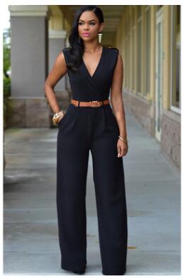 Women loose wide leg jumpsuit