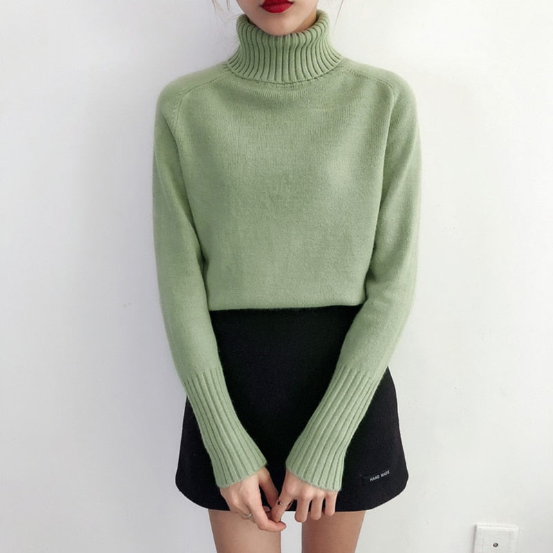 Women Autumn Winter Cashmere Knitted Sweater