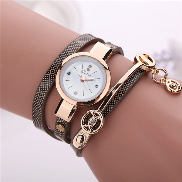 Women Wrap Around Leather Watch