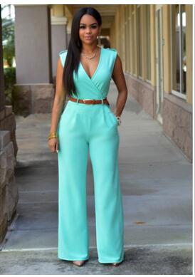 Women loose wide leg jumpsuit