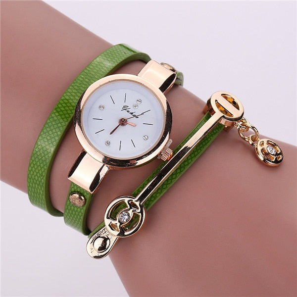 Women Wrap Around Leather Watch