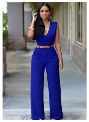 Women loose wide leg jumpsuit