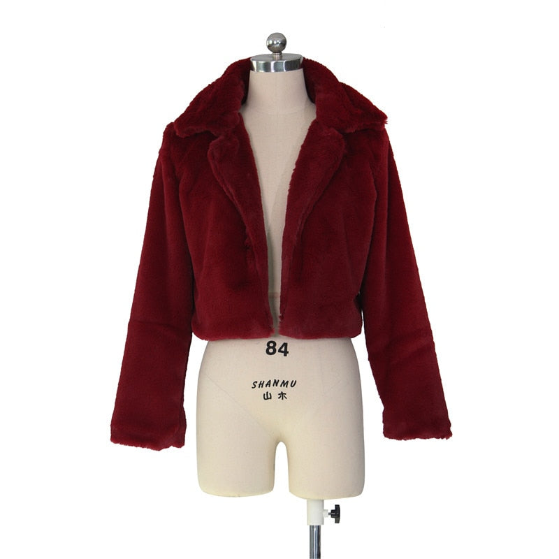 Women Casual Faux Fur Coats