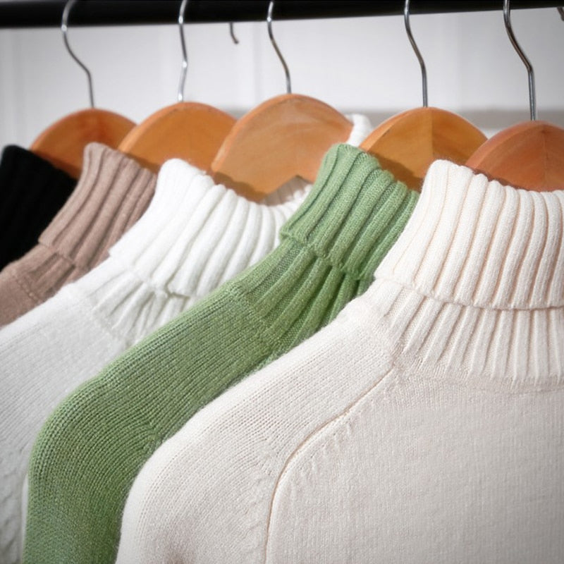 Women Autumn Winter Cashmere Knitted Sweater