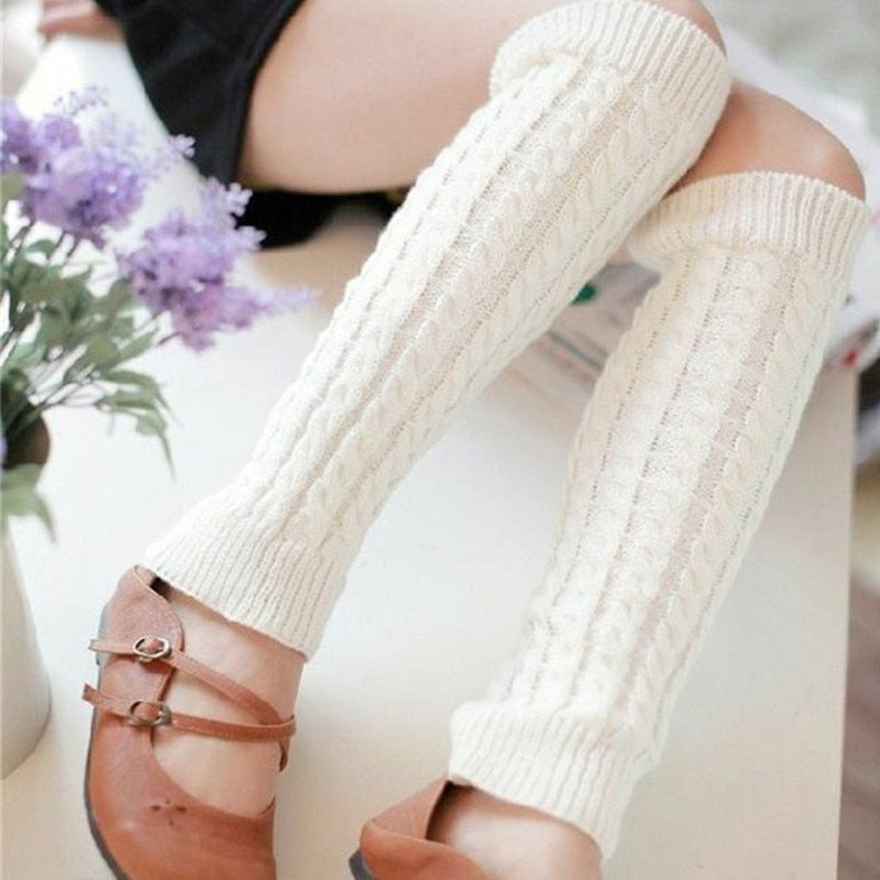 Women Warm Crochet Leg Warmers