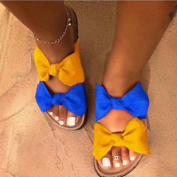 Women Silk Bow Sandals