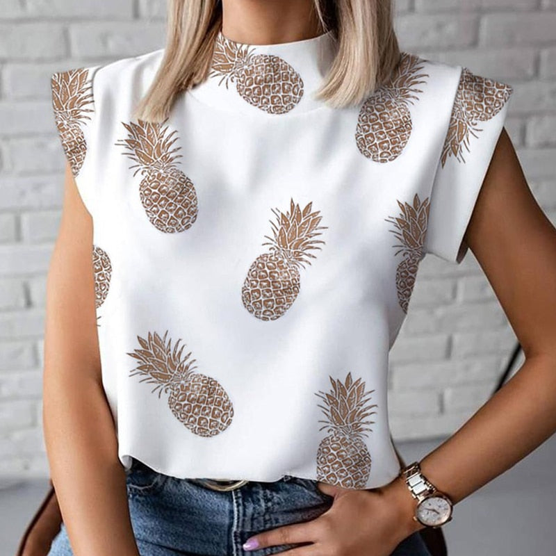 Fashion Women Elegant Lips Print Tops