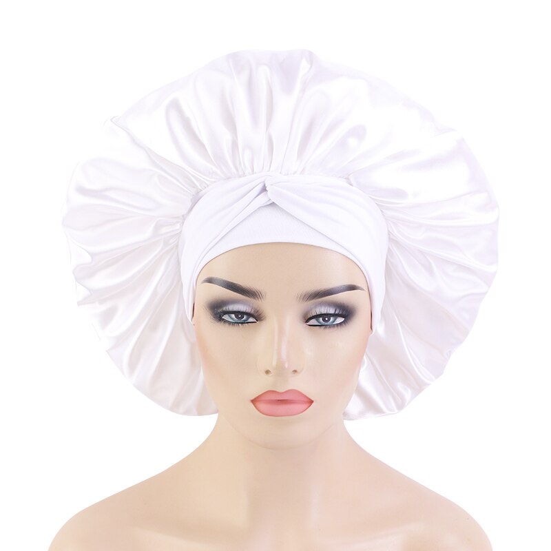 Women Night Sleep Satin Bonnet