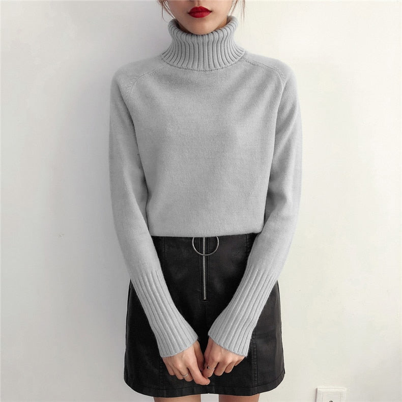 Women Autumn Winter Cashmere Knitted Sweater