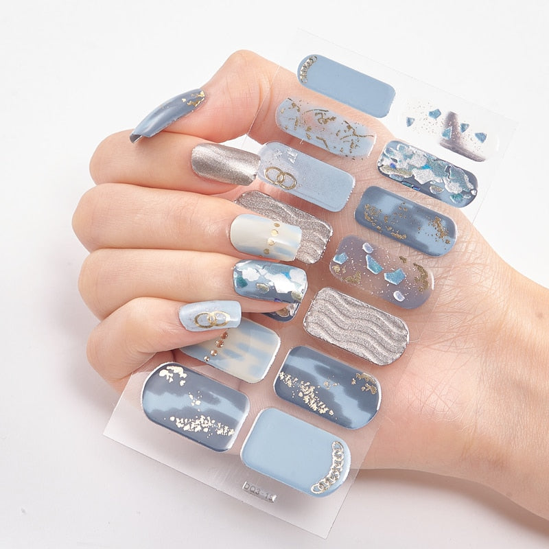 Women Three Sorts 0f Nail Stickers Self Adhesive Nail Sticker And Design