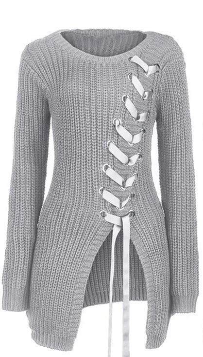 Women Vintage Button Design Long Sleeve Knitted Cardigan Jackets Zipper Sweaters